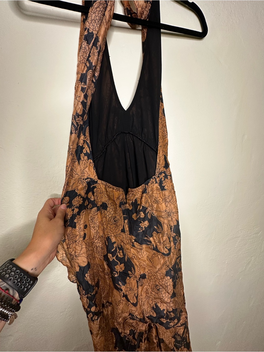 Nasty Gal Silk Floral Halter Jumpsuit - Picture 9 of 11